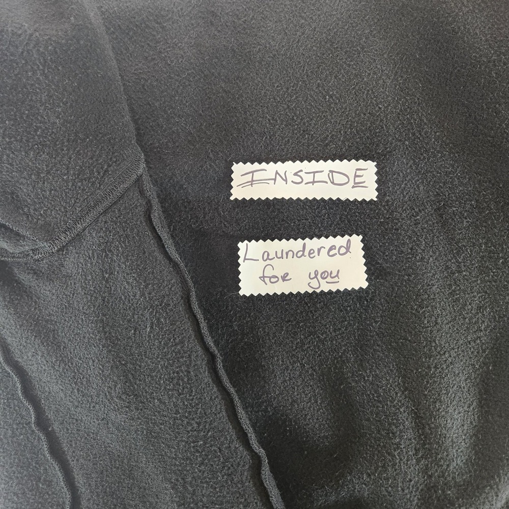 Joah Brown Sweatshirt Black Mock Neck Oversized Soft Relaxed Cabincore chest 46" - Picture 10 of 11